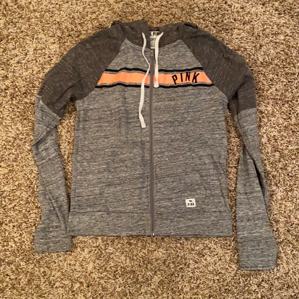 PINK lightweight knit hoodie
